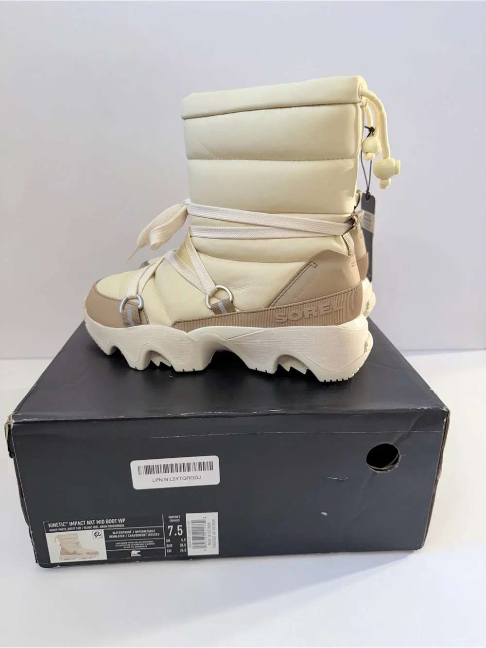 SOREL Women's Kinetic Impact NXT Waterproof Mid Boot Brand New Sz 7.5